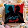 COOL DaftS PunkS Cushion Cover Home & Car Multi-Scene Pillow Cover - Reversible, Soft & Durable for Daily Use