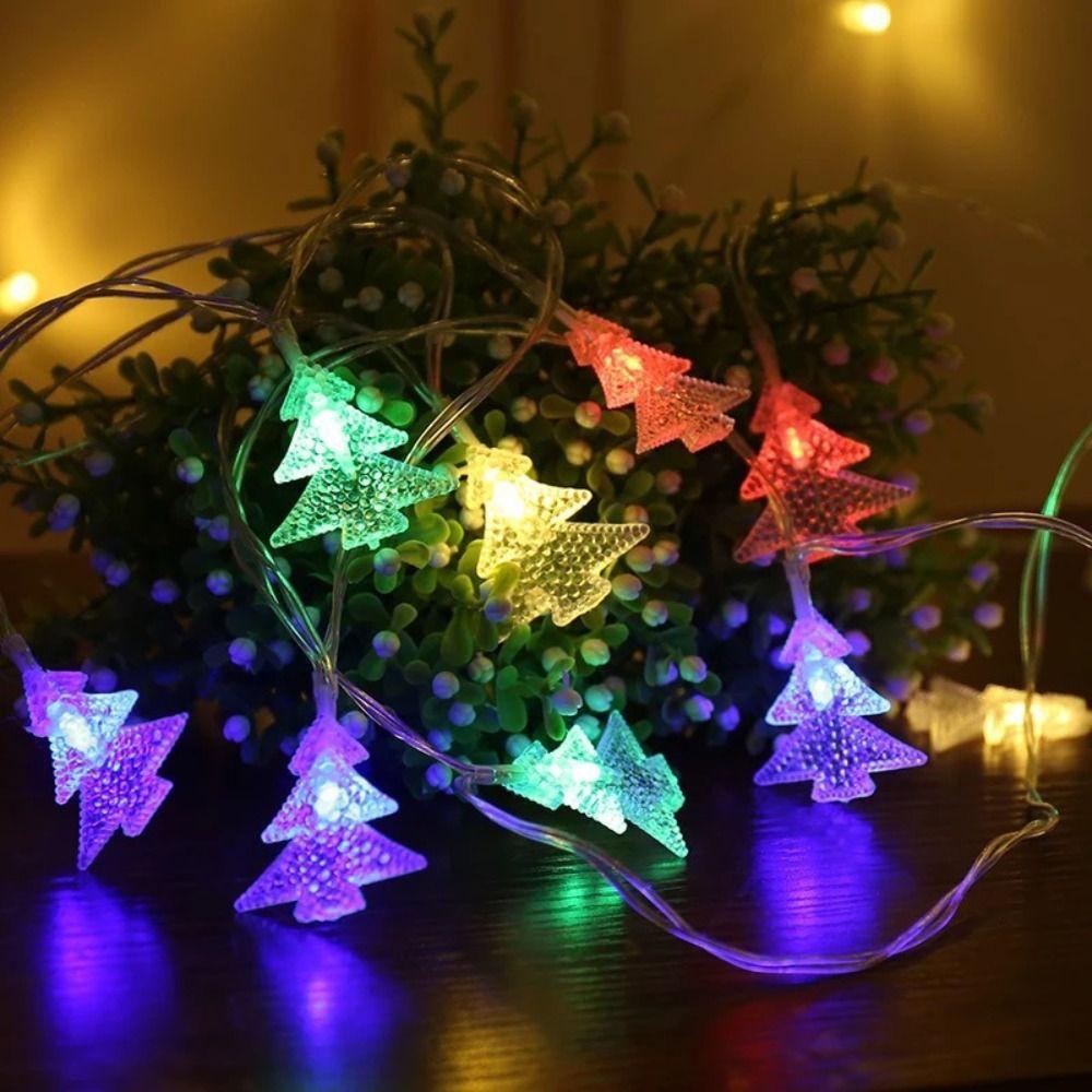 Christmas Tree Christmas Decorations for Home 6m 40Led Christmas Village  Hanging Lamps