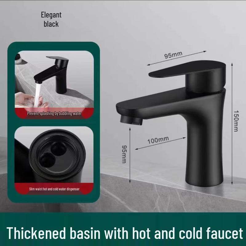 OEING 304 Stainless Steel Hot & Cold Basin Faucet