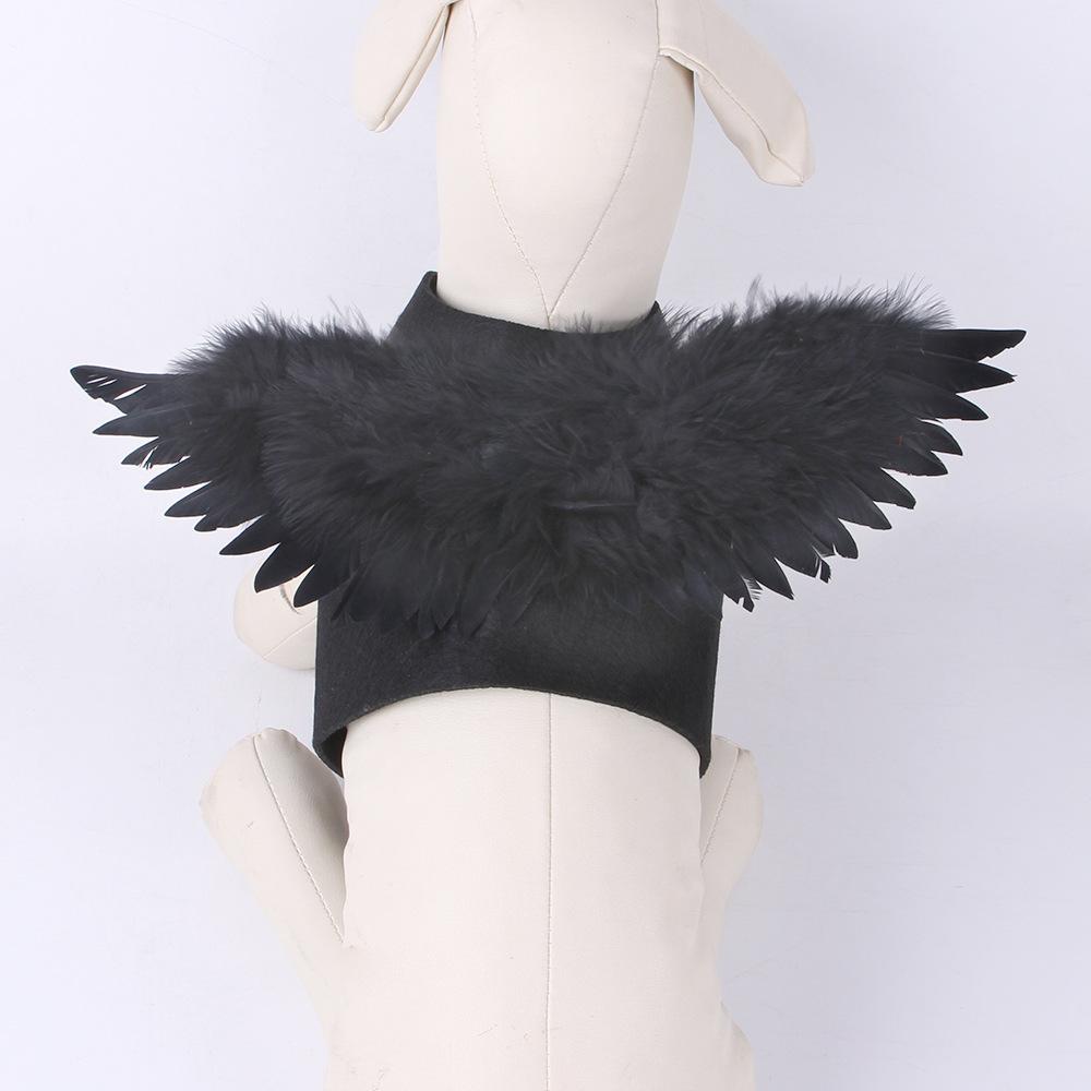 

Pet angel wings chest back, Halloween creative cat dog small dog transformation costume new product