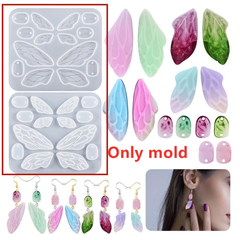 Butterfly /dragonfly /Angel Wing Decor Earring Silicone Mold for Epoxy Resin Diy Craft Backpacks Pendant Ornament Jewelry Making