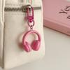 5Pcs Colorful Earphone Shape Pendant Acrylic Car Key Ring Mini Headset Shape Keychain  Key Decor