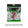 50pack Plastic Castles Golfs Tees Sport Deck Golfs Tees Replacement for Durability and Easy Identification