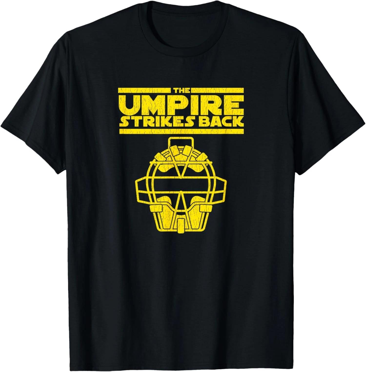 The Umpire Strikes Back Funny Baseball Humor Graphic Unisex T shirt XL