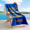 Chargers Football Team Customize Text Beach Towel Super Soft & Absorbent Portable for SwimmingBeachCamping Travel Beach AccessoriesGym