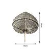 Bohemian Hand Woven Cattail Leaf Fan Natural Summer Cooling Manual Fan Wall Decor for Bedroom Picnic Housewarming Gift