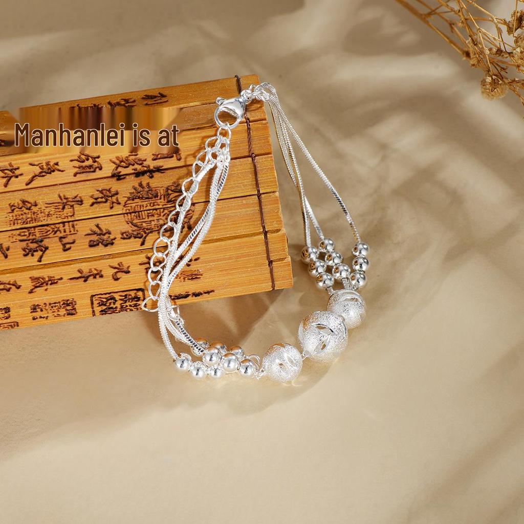 Three Lives Three Worlds Bead Bracelet: Elegant Fashion Gift for Women, Perfect for Girlfriend or Best Friend On Valentine's Day.