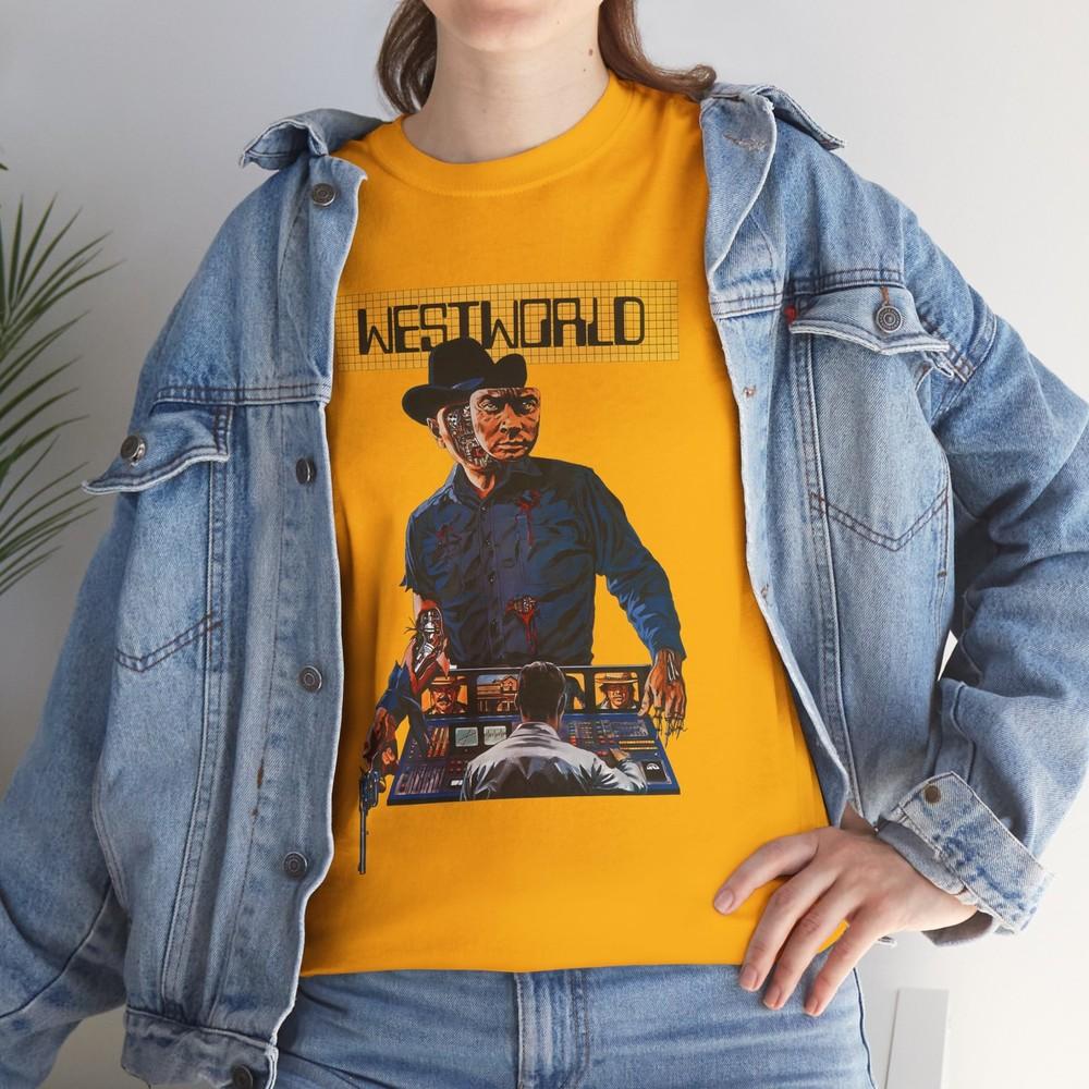

Westworld (1973) T-Shirt Sci-Fi Western Michael Crichton 70s 4XL