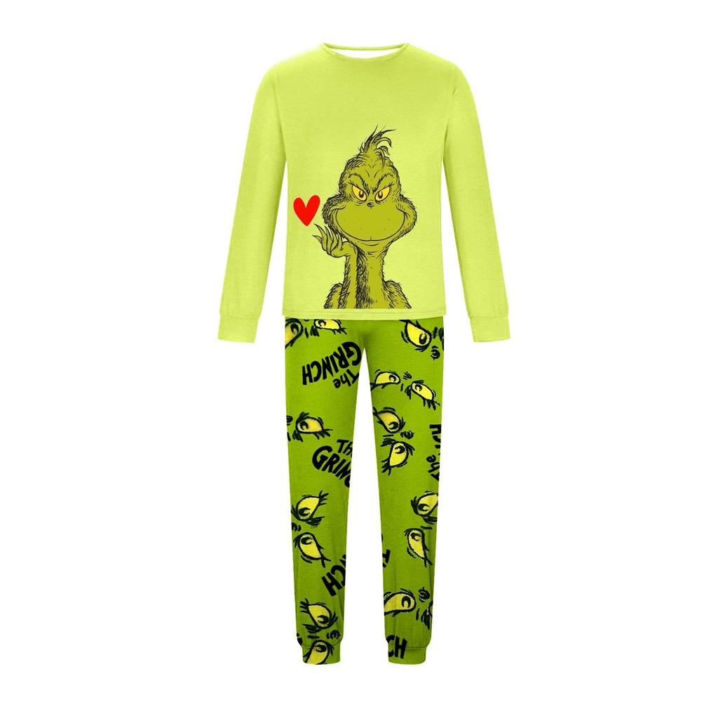 Christmas Prints Family Matching Long Sleeve Tops+Pants Set Family Matching Sets