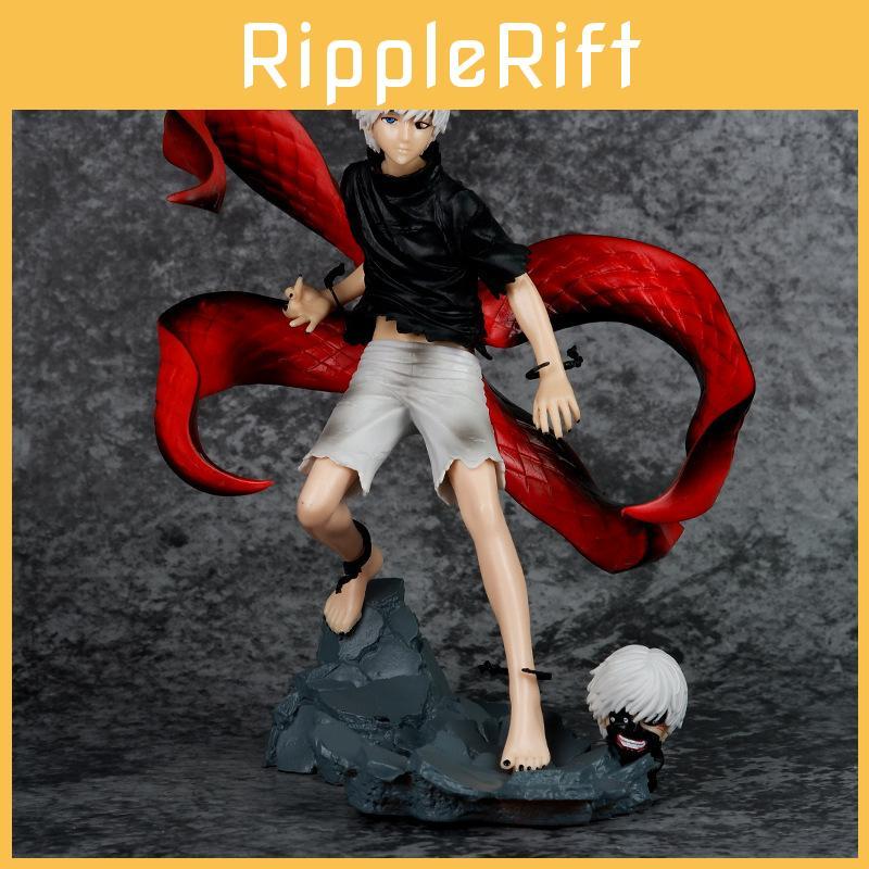 Detailed Tokyo Ghoul Kaneki Ken Collectible Figurine With Replaceable Masks 21cm Size