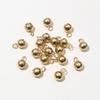 20pcs 4-8mm Gold Plated Stainless Steel Bead Ball Charms Pendant DIY Jewelry Making Craft Findings for Earrings Bracelet