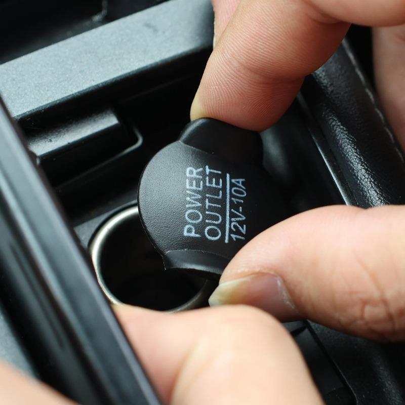 Car Cigarette Lighter Port Dust Cover Cap Protective Plug Decorative Lid for Ford Interior Accessories Auto Trim Replacement