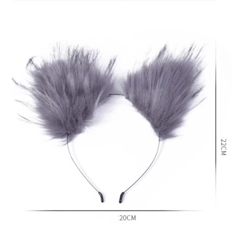 Analplug Sexspielzeug Fuchsschwanz Buttplug Mehrfarbig Plüsch Ohren Haarband Hasenschwanz Buttplug Flirtspielzeug für Paare Frau Cosplay