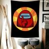 Among Us Wall Tapestry Aesthetic Wall Hanging Printed Fabric Blanket Decorative Tapestries for Bedroom Living Room Home Decor