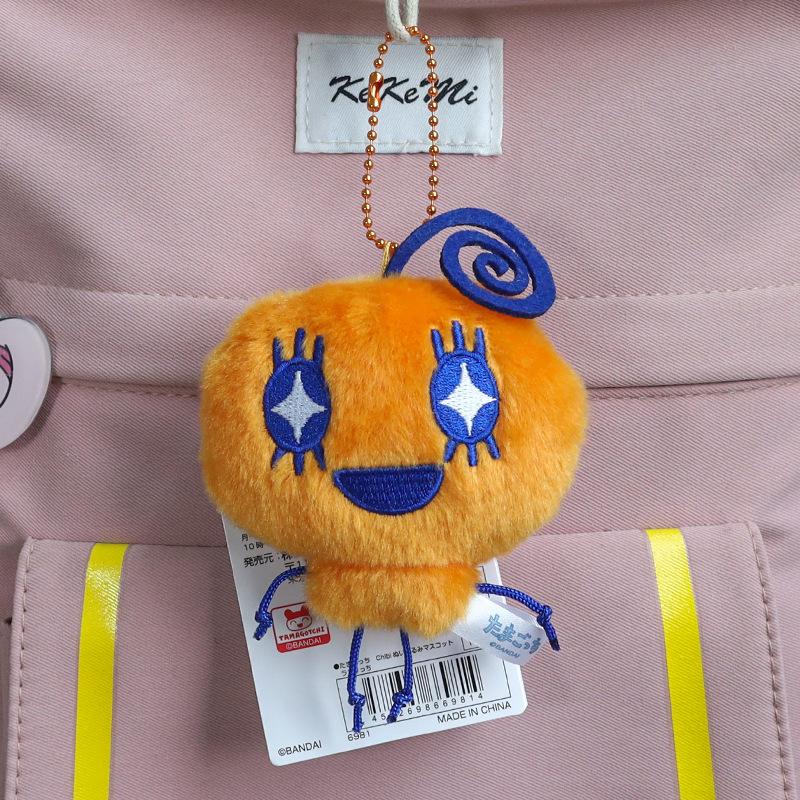 Tamagotchi Plush Keychain Cute Mametchi Memetchi Kuchipatchi Stuffed Pendant Cartoon Anime Bag Decoration Soft Doll Keyring