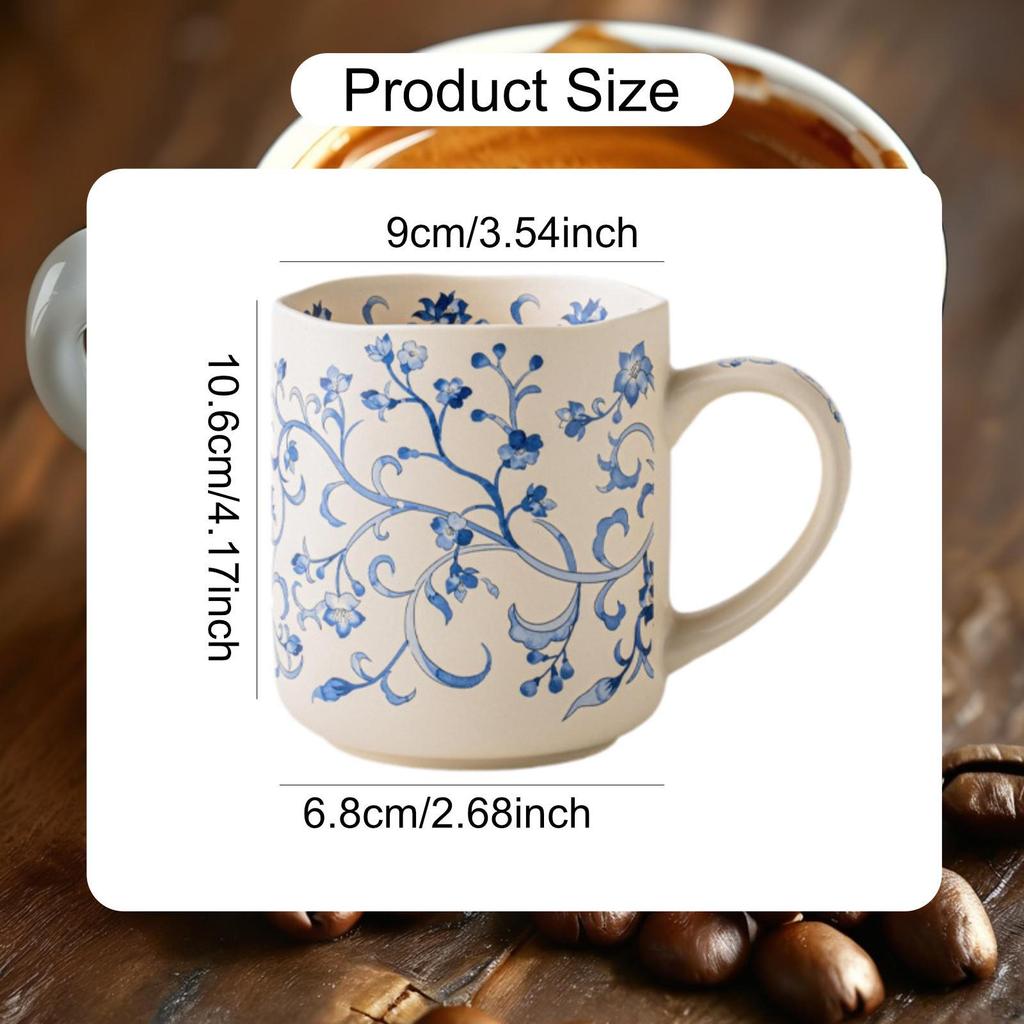 Cup 500ml Ceramic Coffee Mug Drinking Tea with Ergonomic Handle And Matte Finish for