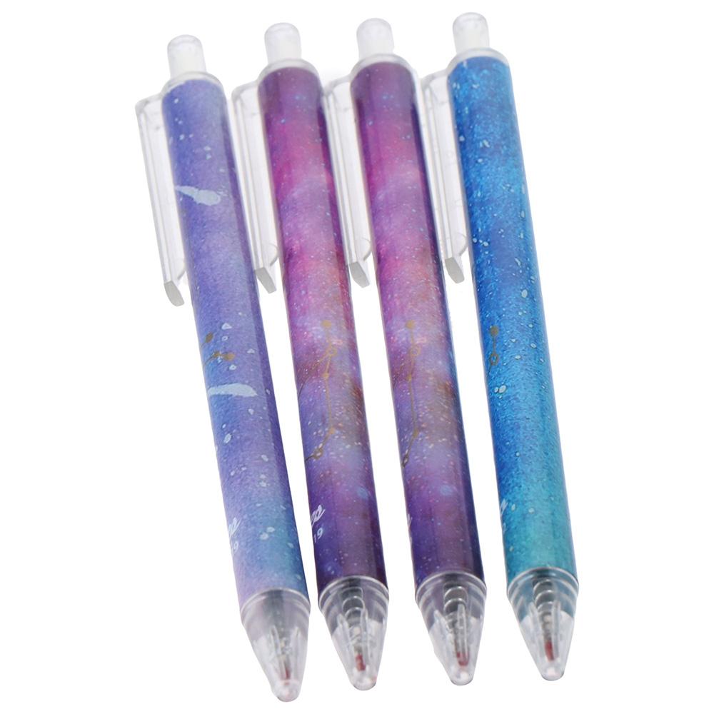 12 Pcs Gel Pen 0.5mm Black Ball Point Pens Constellations Office Supplies