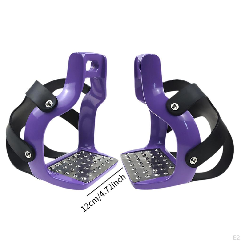 2 Pieces Horse Riding Stirrups Equestrian Equipment Accessories Replacement Outdoor Sports Repairing