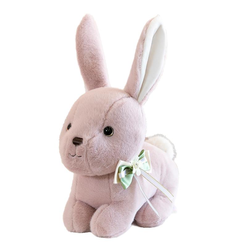 

Rabbit Plush Toy Realistic Stuffed Animal Bunny Doll Pp Cotton Gift Birthday 23cm/9.06in фіолетовий