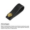 A Top Quality Leather Cable Straps Cable Tie Wraps Cord Management Holder Keeper Cord Organizer for USB Cables Headphone Wires