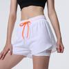 Pantaloni Scurți Sport Femei Vară Hot Pants Alergare Nocturnă Anti-alunecare Pantaloni Yoga Casual Uscare Rapidă Respirabil Fals Două Perechi de Pantaloni Fitness