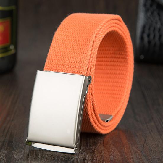 Waist Belt Exquisite Gift Comfortable Canvas Wide Metal Buckle Pants Belt Costume Accessory