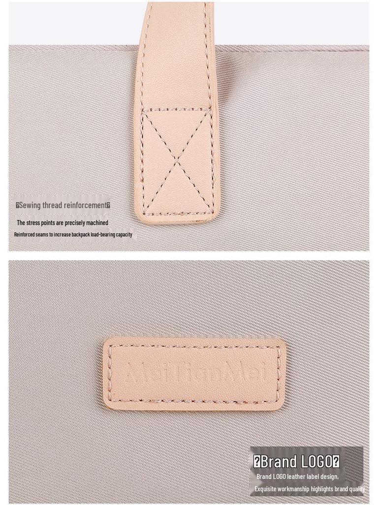 Women's Lightweight Macaron Laptop Bag, Sleek Design, Ideal for Business Commutes