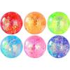 4cm Glitter Filled Stress Relief Squeeze Balls Soft Flexible Material Sensory Toy for Hand Exercise and Relaxation Random Color Selection