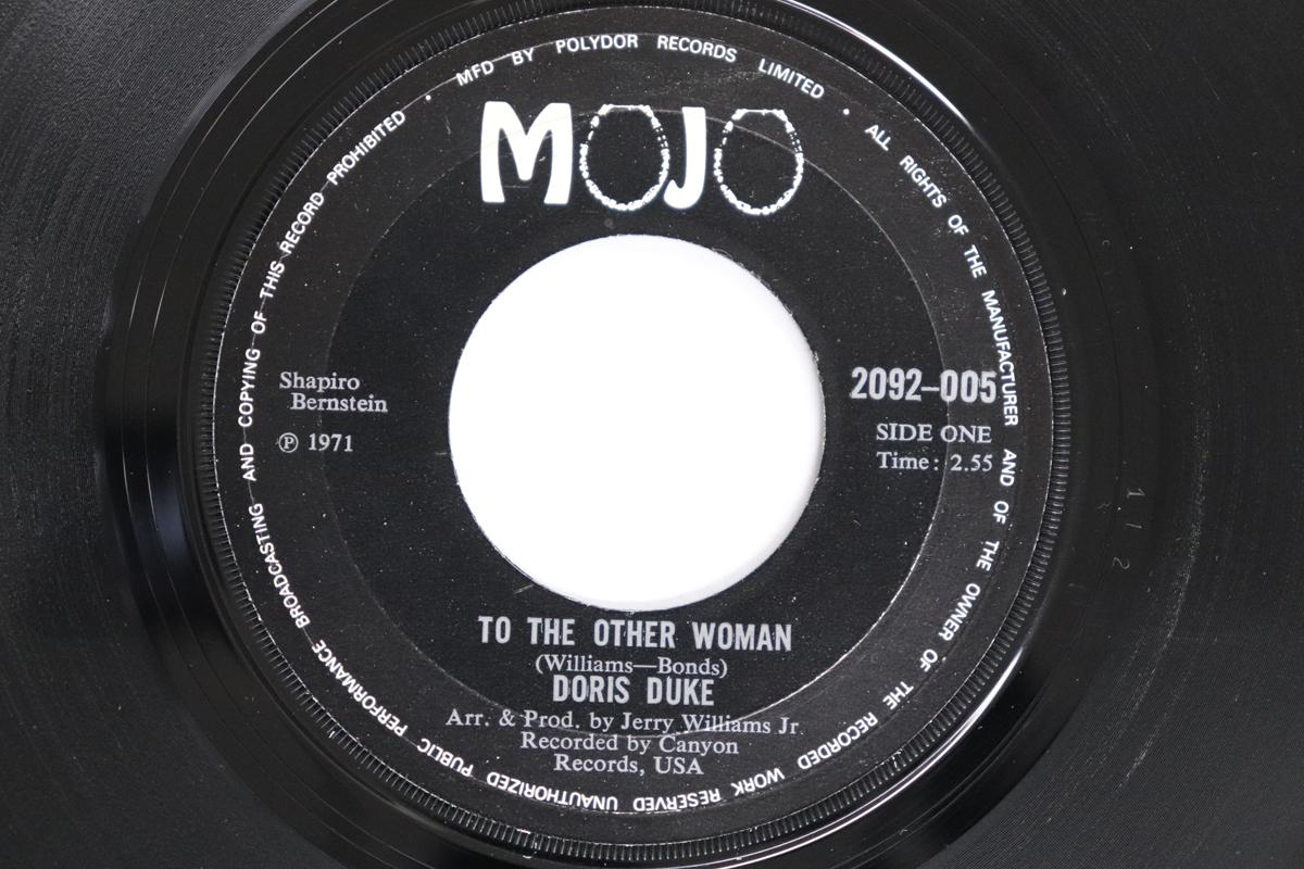 

7-дюймовая пластинка ДОРИС ДЮК - К другой женщине / Мне все равно A 2092005 MOJO 1971 UK Соул/Фанк Б/У