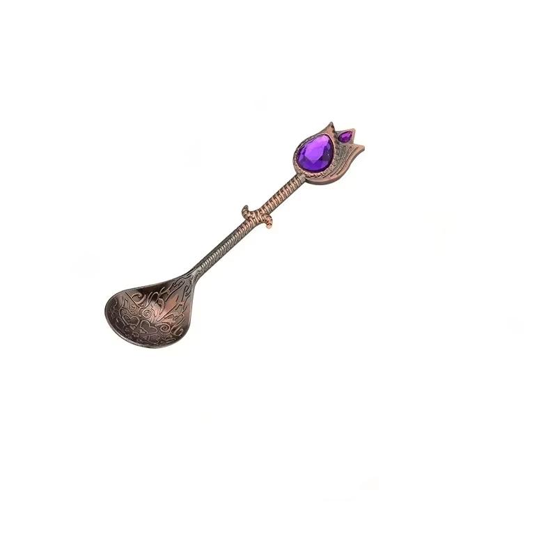 

1 шт. Модные роскошные ложки из нержавеющей стали с бриллиантами и кристаллами для перемешивания в чашке, для еды, для дома, кухни, чая, десерта