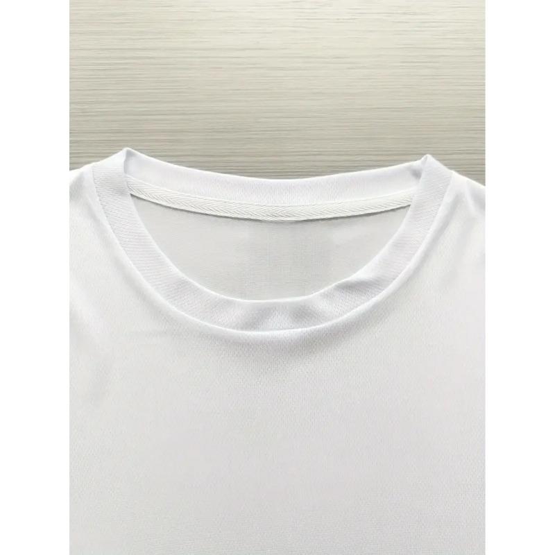 European Sizes Men's White Poker Print T-Shirt with Playing Card Face & Ace of Spades Design - -Themed Back Print, Round Neck Casual Streetwear