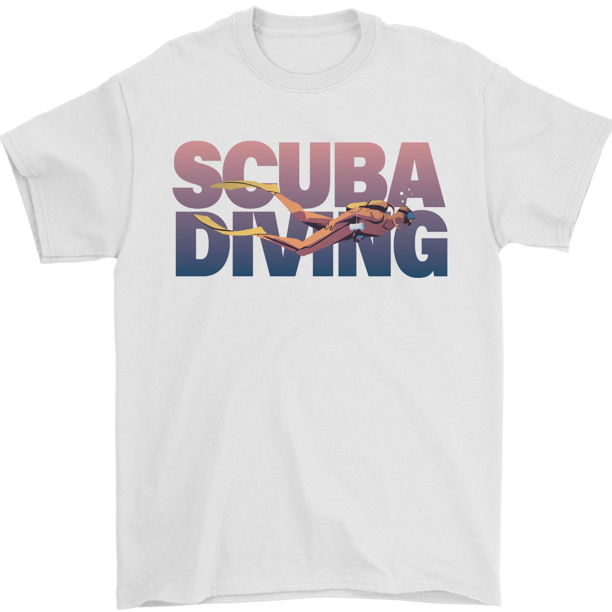 Scuba Diving Silhouette Diver Unisexs TShirt 100 Cotton S