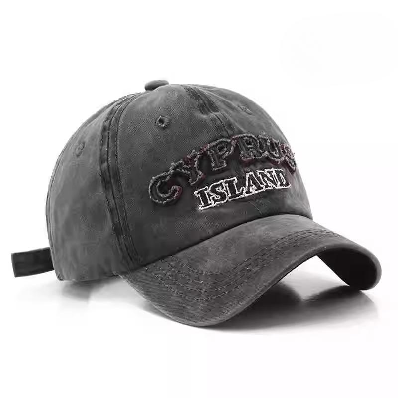 Retro Old Dad Hat Washed Cotton Patch Embroidered Soft Top Baseball Hat