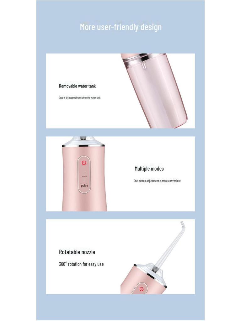 Portable Electric Tooth Cleaner with Purple Light - Waterproof, Smart Teeth Whitening & Bad Breath Remover.