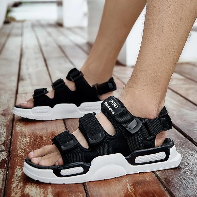 Zapatos de Malla Alta para Hombre Moda Transpirables Playa Hombre Zapatillas Casuales Chanclas de Exterior Suela Gruesa Sandalias Concisas Sandalia de Verano para Mujer