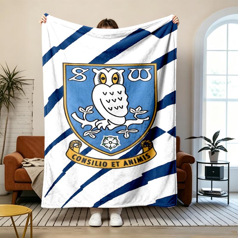 Sheffield Wednesday Football Club Soft and comfortable flannel Suitable for sofas living rooms outdoor camping travel and also makes a great anniversa