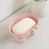 Eco-friendly 1Pcs Soap Box Good Slip-resistant Soap Dish Washroom Supplies Soap Holder Cartoon Style Shape Durable Durable