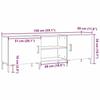 VidaXL TV Cabinet Old Wood 150x30x50 Cm Engineered Wood 857328