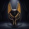 Dress Up Props Wolf Crystal Mask Luxury Design Halloween Mask Fashion Rhinestone Mask  Halloween