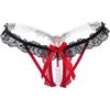 Women’s Sexy Panties,Lace Thongs G-String with Pearls Ball