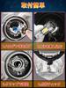 XELORD BA20D H4BS Motorcycle LED Super 6500K Vehicle Inspection Dual COB Quiet Cooling 1 LED Bulb Headlight, HI/LO Switching, Bright, White,