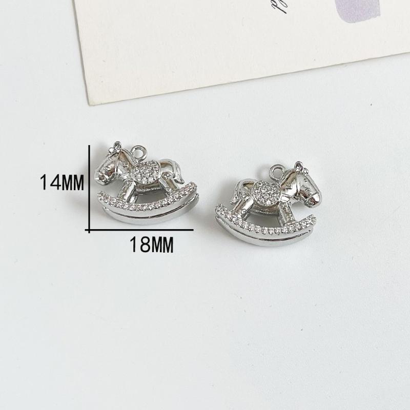 1PCS Pony Pendants Animal Horse Charms DIY Handmade Necklace Earrings Bracelet Jewelry Accessories Making Supplies