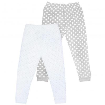 Girls Cotton Dotted Pyjama Bottoms (Pack of 2)