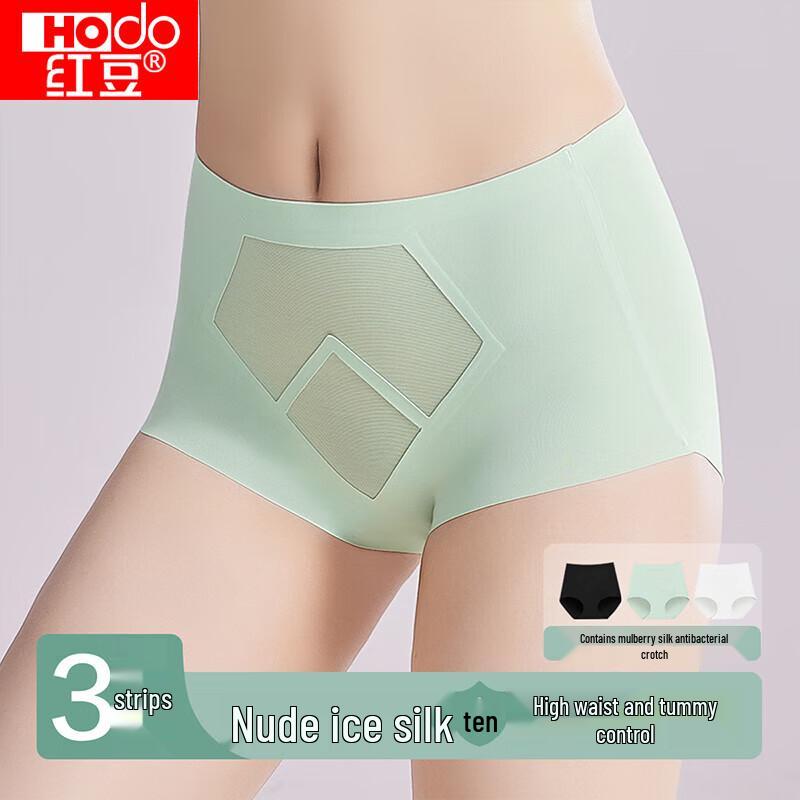 Hongdou Seamless Ice Silk High-Waist Underwear M