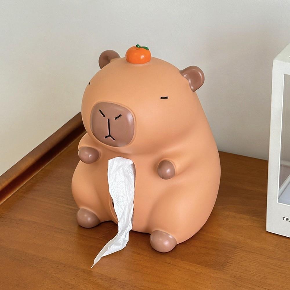 Decorative Capybara Tissue Box Figure Model Capybara Napkin Holder  Children/Kids