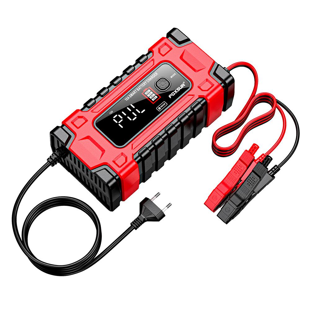 Awtools Em Prostownik Foxsur 12V&24V 10A Lcd