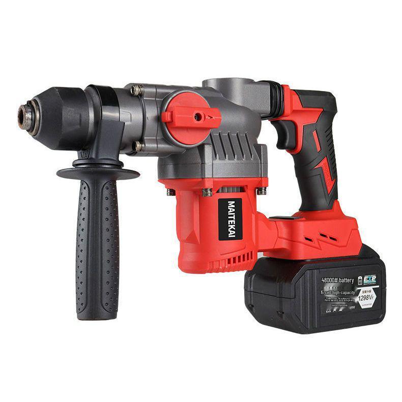 High-Power Brushless Electric Hammer: Wireless, Multi-Functional, Rechargeable Impact Drill for Concrete