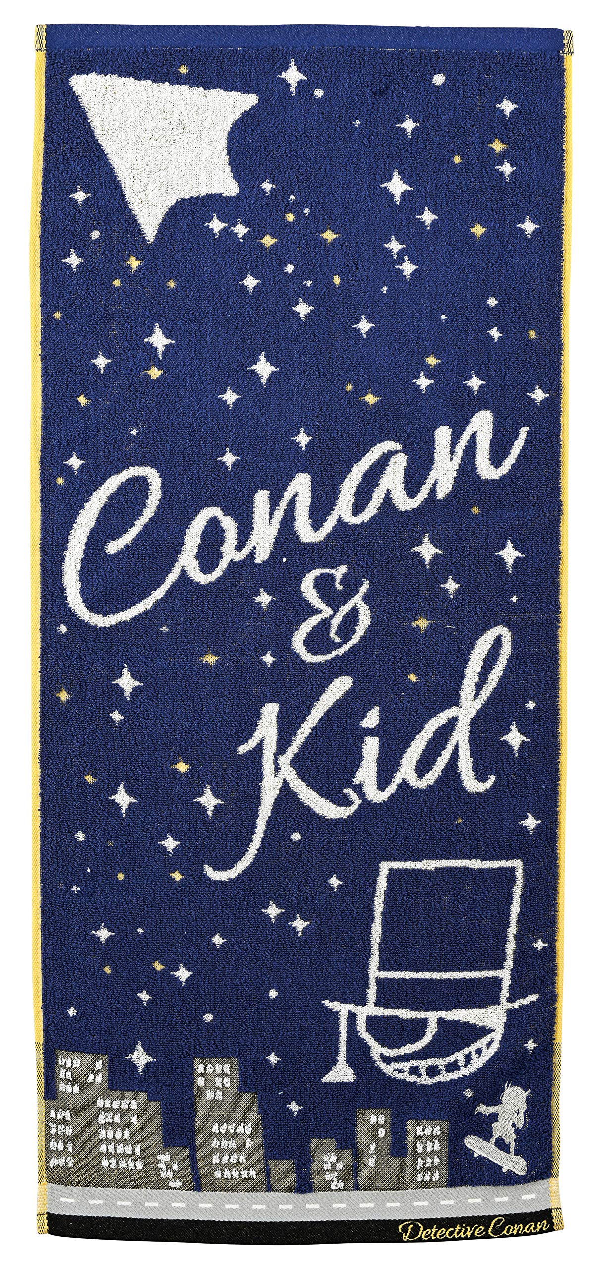 

Marushin Face Detective Conan You Detective Kaito Antibacterial and 4855006700 Towel, See Again Kid, 100% Cotton, Deodorizing,