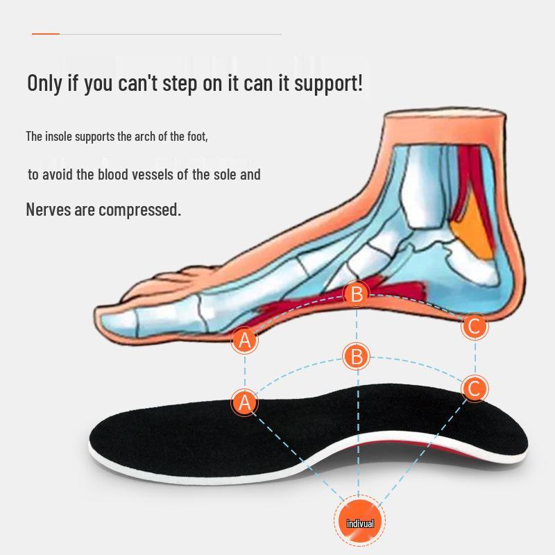 Adult Arch Support Insoles for Student and Military Training - Cushioning Shock Absorption Insoles