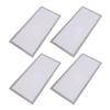 4 Stück Magnetische Bodenregister-Lüftungsgitterabdeckungen 5,5x12 Zoll Magnet PVC-Lüftungsgitternetz für Wand Decke Boden zum Auffangen von Schmutz Haaren